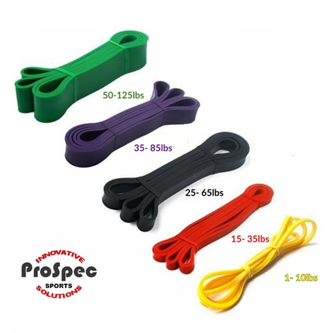 PROSPEC Resistance Bands 25-65lbs Small Black - Click Image to Close