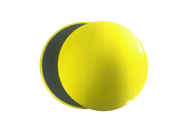 PROSPEC Core Exercise Sliding and Gliding Disc Yellow