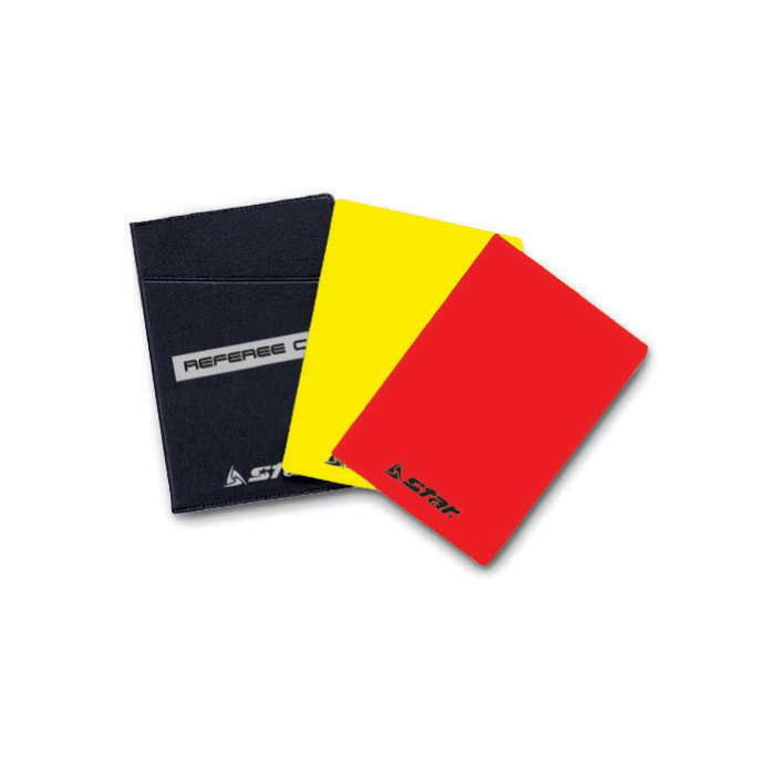 STAR SA210 REFEREE CARD Yellow and Red Card with Wallet - Click Image to Close