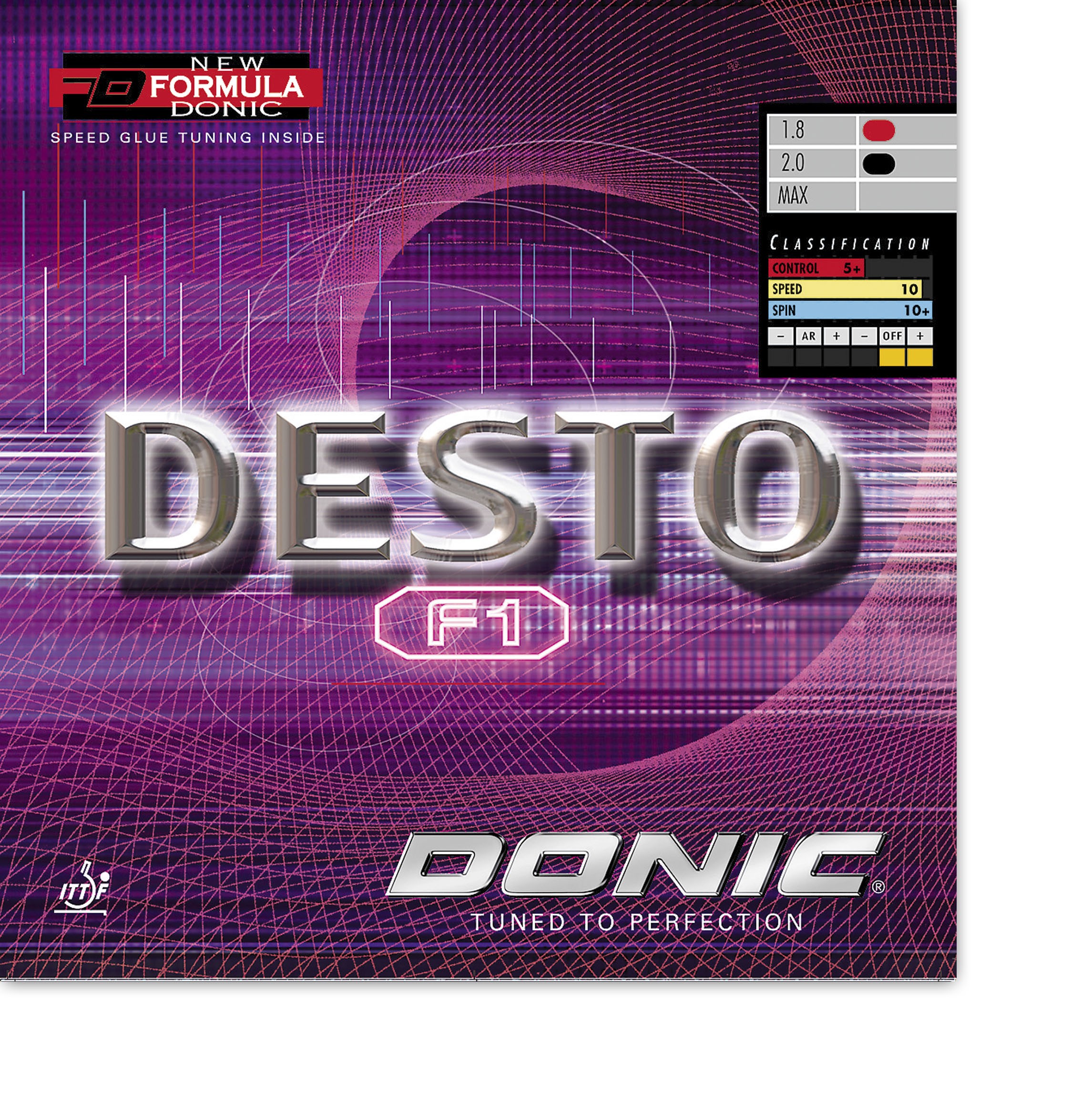 Donic Desto F1 Rubber - Click Image to Close