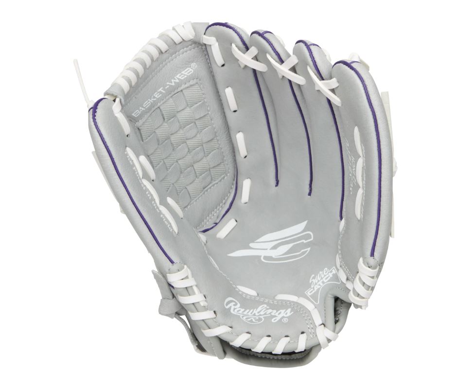 RAWLINGS SURE CATCH Softball Gloves Fielders Glove 12.5in RHT (S - Click Image to Close
