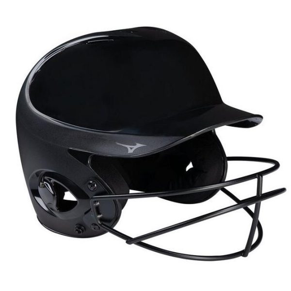 MIZUNO MVP Fastpitch Batting Helmet w/ Facemask Youth Black