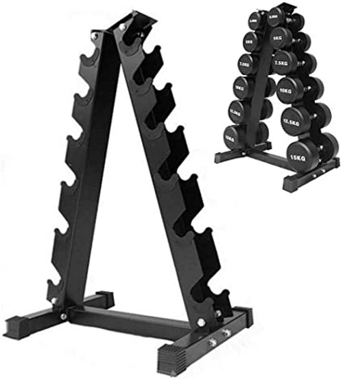 A-FRAME Dumbbell Rack 6 Tier (Holds 12PCS)