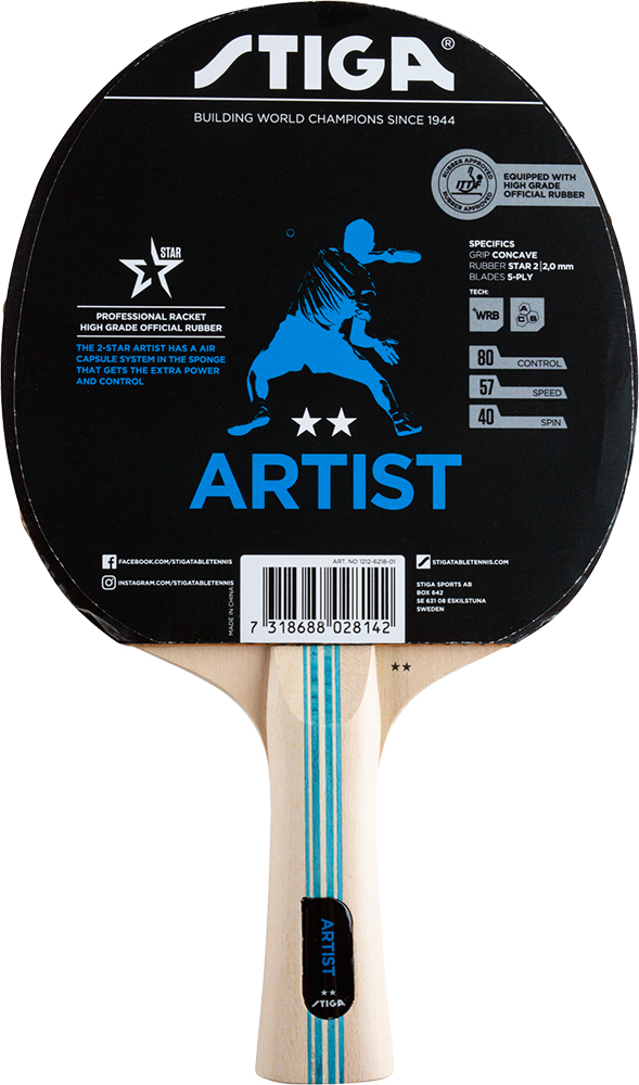 STIGA ARTIST 2-Star Hobby Bat